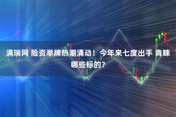 满瑞网 险资举牌热潮涌动！今年来七度出手 青睐哪些标的？